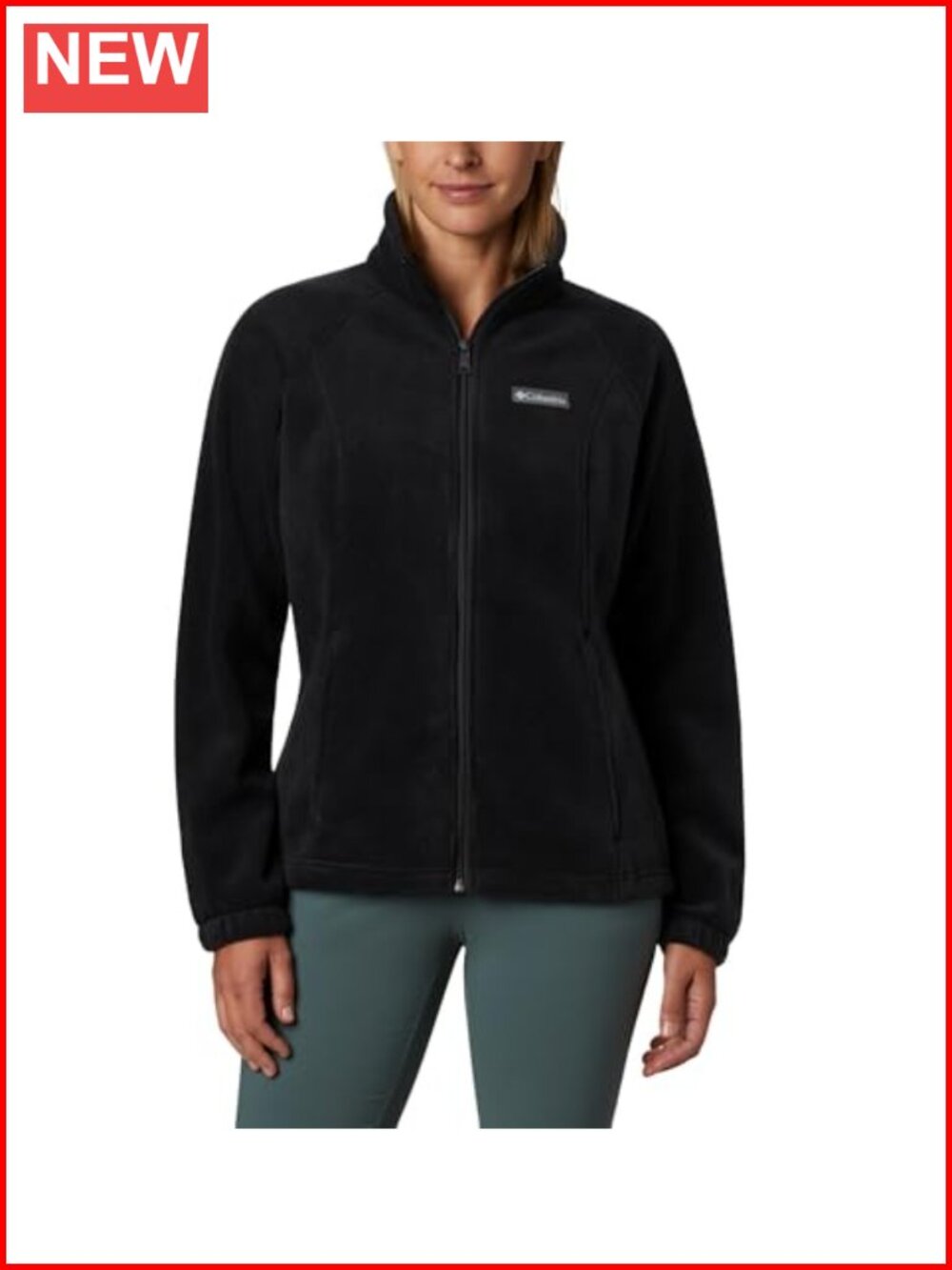 Plus Size Full Zip Fleece Jacket Polyester Winter Activewear